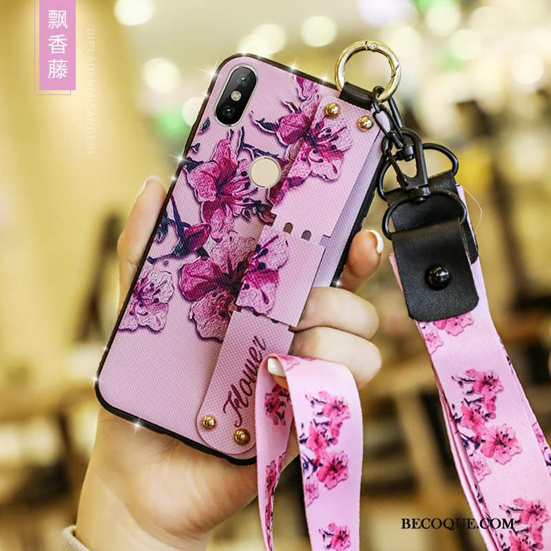 Redmi Note 6 Pro Coque De Téléphone Protection Haute Bleu Rouge Étui