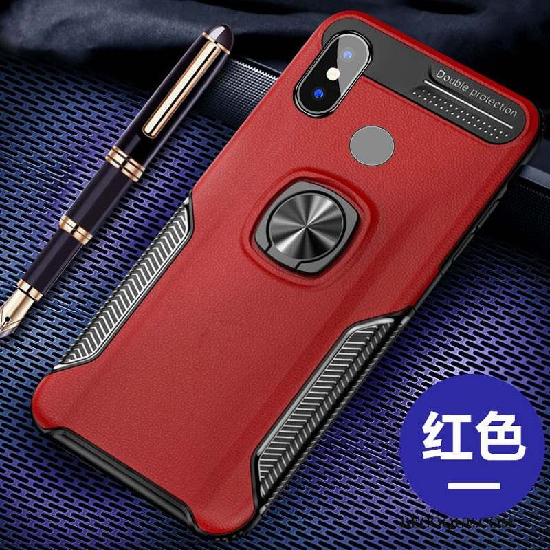 Redmi Note 6 Pro Coque De Téléphone Rouge Petit Anneau Noir