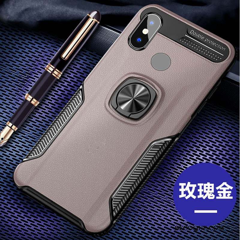 Redmi Note 6 Pro Coque De Téléphone Rouge Petit Anneau Noir