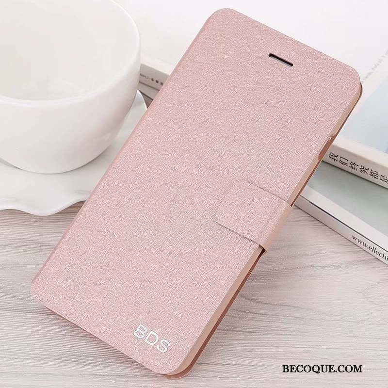 Redmi Note 6 Pro Coque Fluide Doux Incassable Rouge Téléphone Portable Étui En Cuir Rose