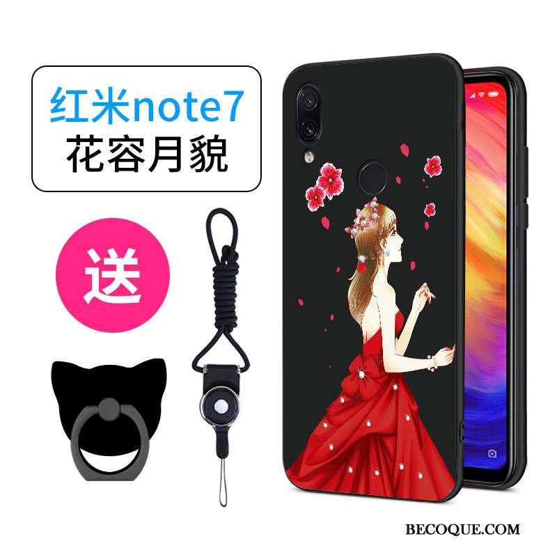 Redmi Note 7 Coque Dessin Animé Charmant Créatif Personnalité Incassable Silicone