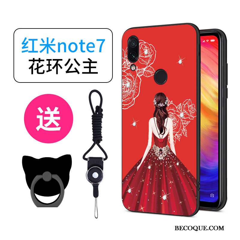 Redmi Note 7 Coque Dessin Animé Charmant Créatif Personnalité Incassable Silicone