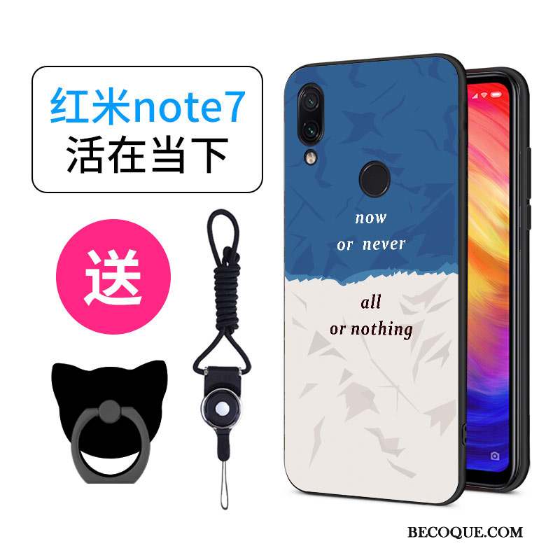 Redmi Note 7 Coque Dessin Animé Charmant Créatif Personnalité Incassable Silicone