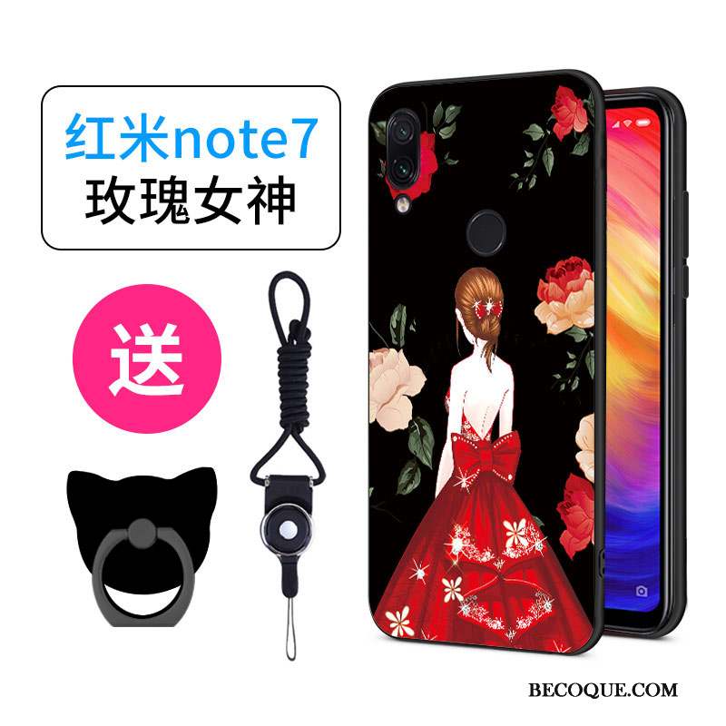 Redmi Note 7 Coque Dessin Animé Charmant Créatif Personnalité Incassable Silicone