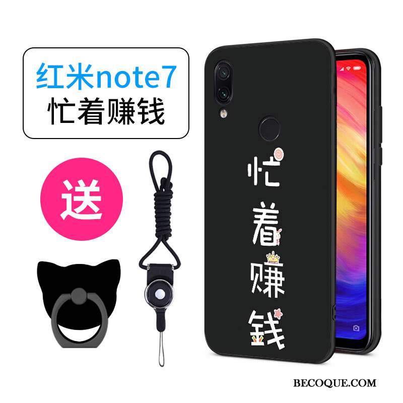 Redmi Note 7 Coque Dessin Animé Charmant Créatif Personnalité Incassable Silicone