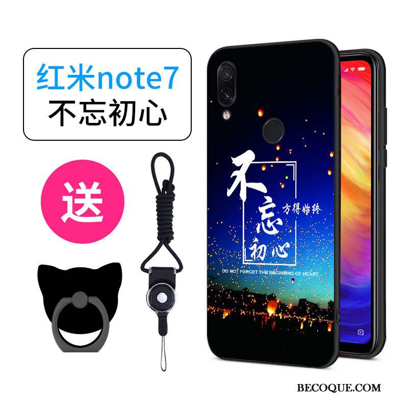 Redmi Note 7 Coque Dessin Animé Charmant Créatif Personnalité Incassable Silicone