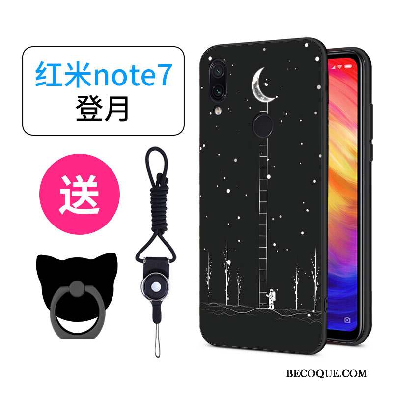 Redmi Note 7 Coque Dessin Animé Charmant Créatif Personnalité Incassable Silicone