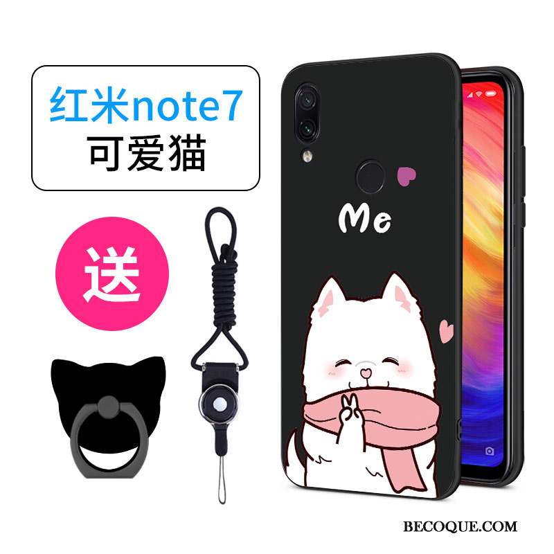 Redmi Note 7 Coque Dessin Animé Charmant Créatif Personnalité Incassable Silicone