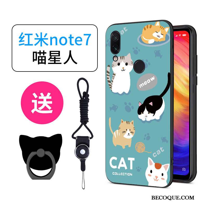 Redmi Note 7 Coque Dessin Animé Charmant Créatif Personnalité Incassable Silicone