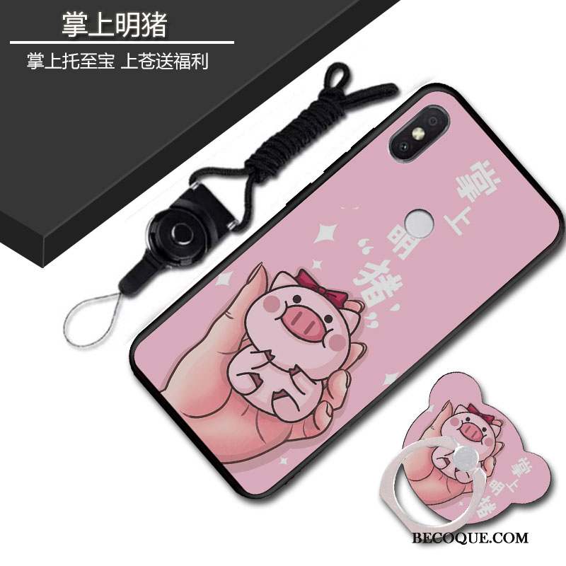 Redmi Note 7 Coque Fluide Doux Étui Membrane Protection Incassable Rouge