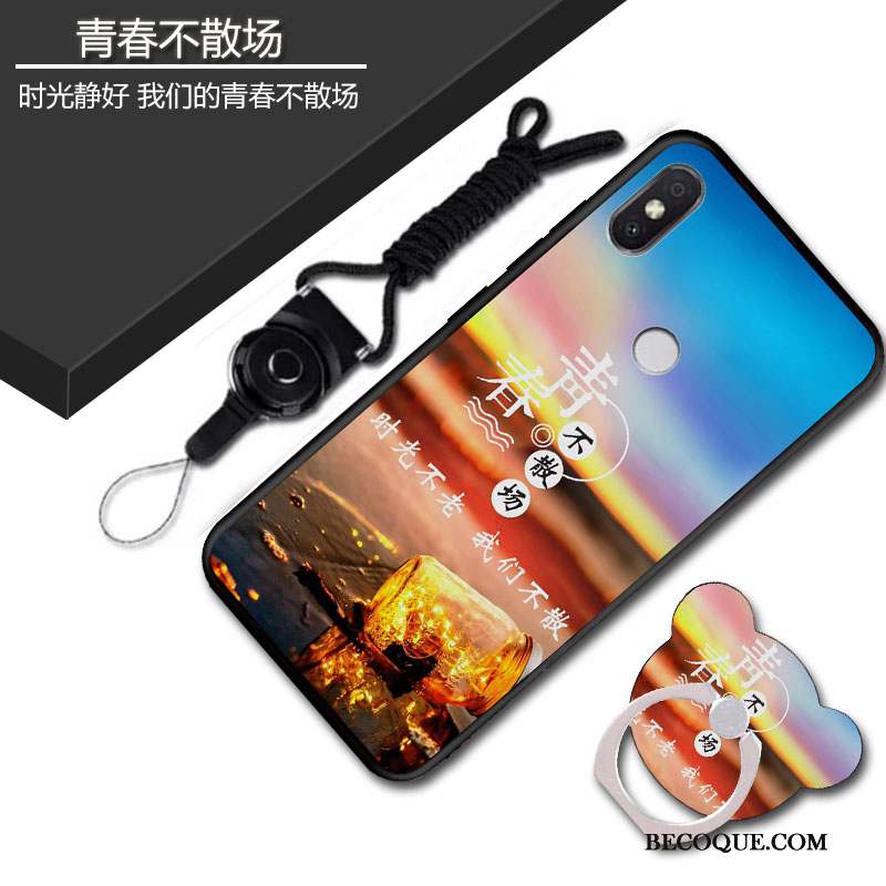 Redmi Note 7 Coque Fluide Doux Étui Membrane Protection Incassable Rouge