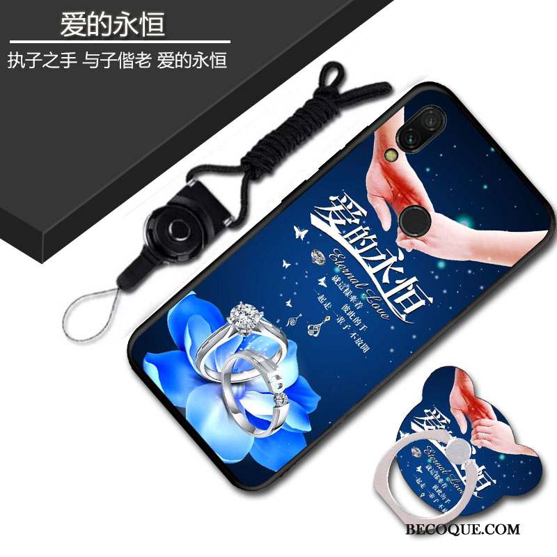 Redmi Note 7 Coque Fluide Doux Étui Membrane Protection Incassable Rouge