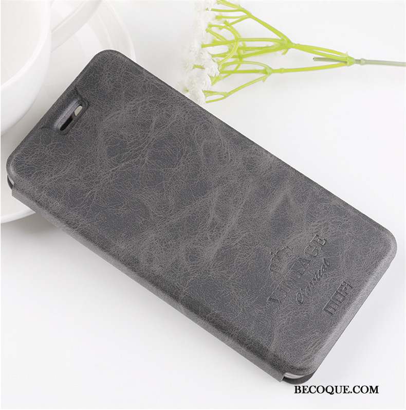 Redmi Note 7 Coque Gris Tout Compris Clamshell Silicone Fluide Doux Étui En Cuir