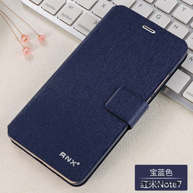 Redmi Note 7 Coque Incassable Bleu Petit Housse Protection