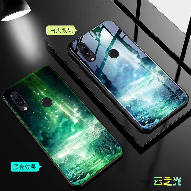 Redmi Note 7 Coque Lumineuses Rouge Silicone Tout Compris Petit Vert