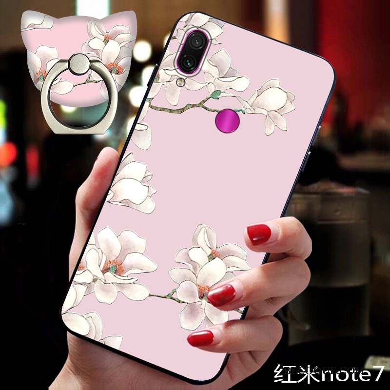 Redmi Note 7 Coque Légères Incassable Vintage Tendance Fluide Doux Style Chinois