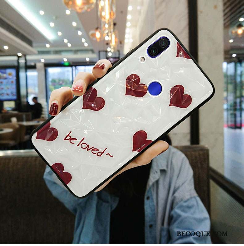 Redmi Note 7 Coque Protection Blanc Étui Personnalité Marque De Tendance Vent