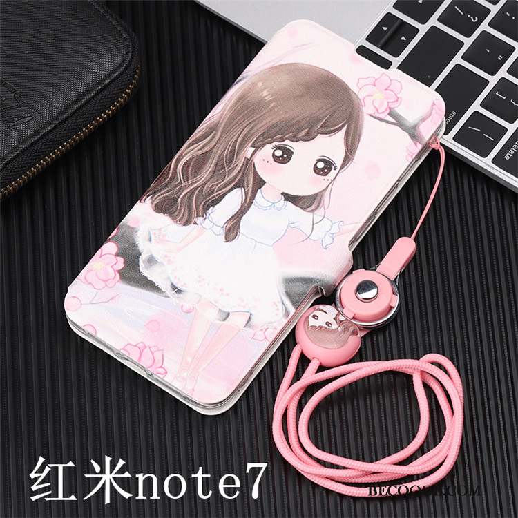 Redmi Note 7 Coque Téléphone Portable Silicone Incassable Fluide Doux Rouge Étui