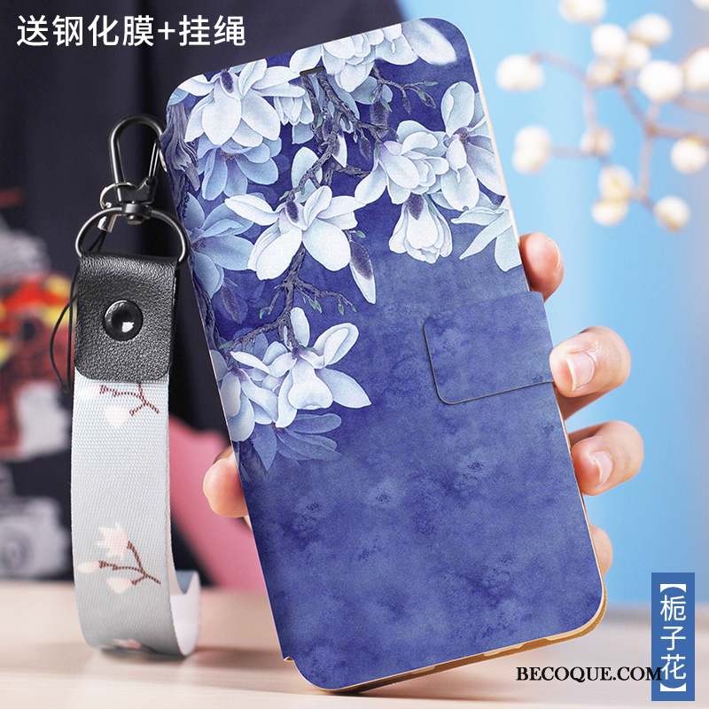Redmi Note 7 Coque Étui Protection Très Mince Bleu Créatif Silicone