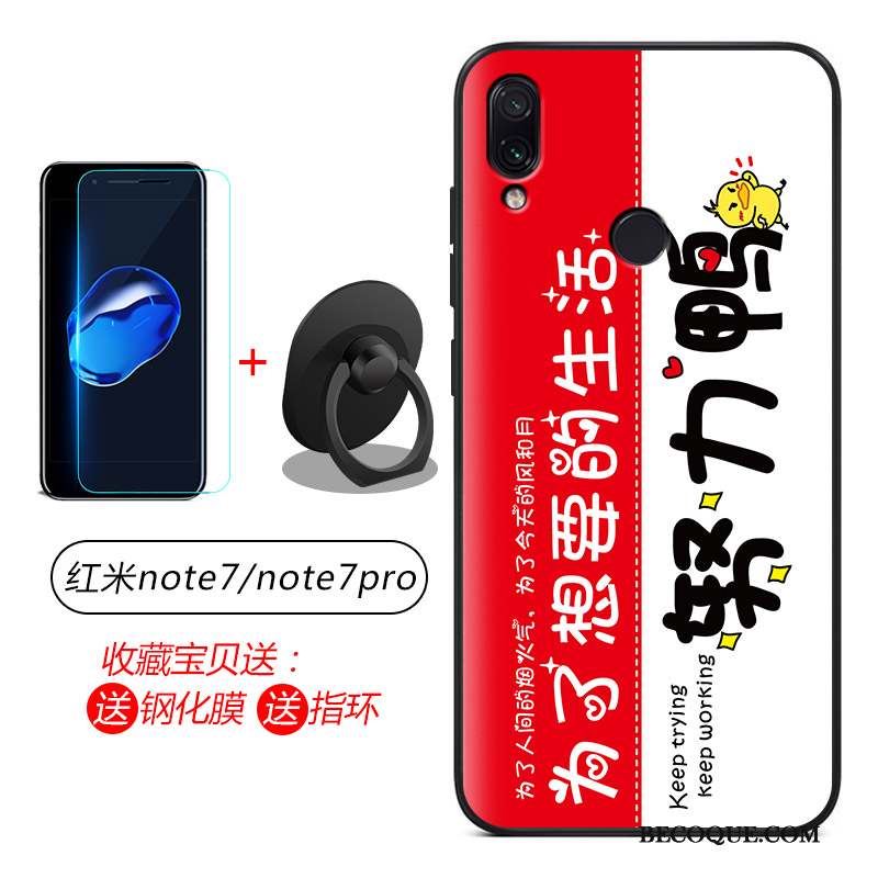 Redmi Note 7 Délavé En Daim Fluide Doux Silicone Coque De Téléphone Téléphone Portable