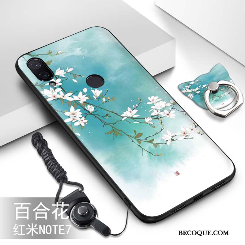 Redmi Note 7 Nouveau Coque De Téléphone Net Rouge Dessin Animé Protection Téléphone Portable