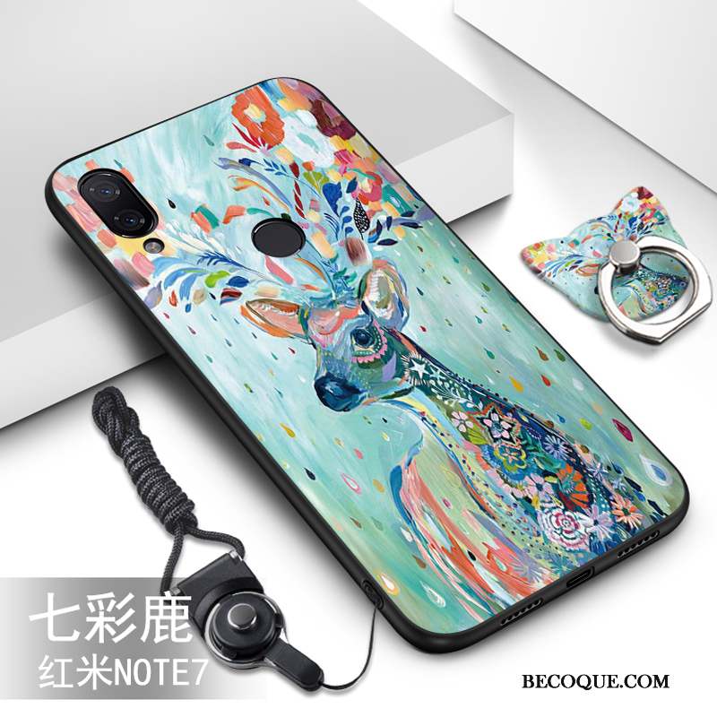 Redmi Note 7 Nouveau Coque De Téléphone Net Rouge Dessin Animé Protection Téléphone Portable