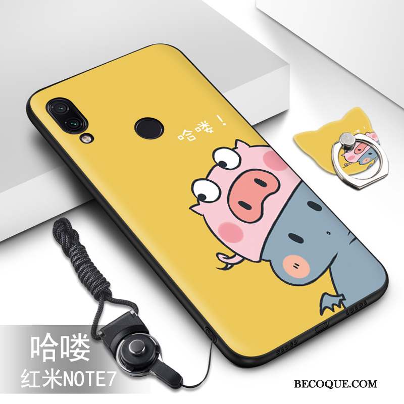 Redmi Note 7 Nouveau Coque De Téléphone Net Rouge Dessin Animé Protection Téléphone Portable