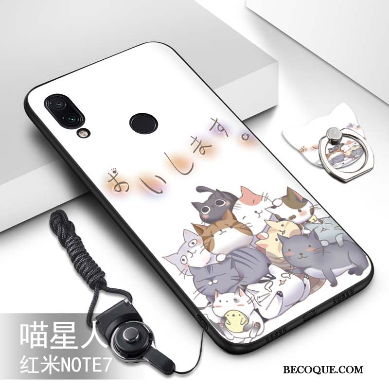 Redmi Note 7 Nouveau Coque De Téléphone Net Rouge Dessin Animé Protection Téléphone Portable