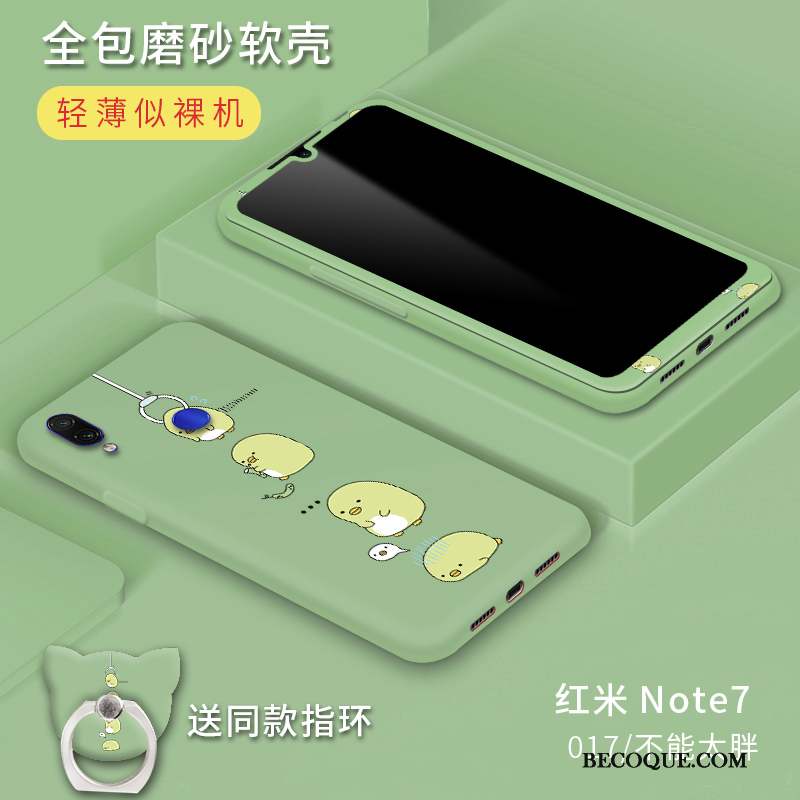 Redmi Note 7 Protection Tout Compris Vert Vent Coque De Téléphone Tendance