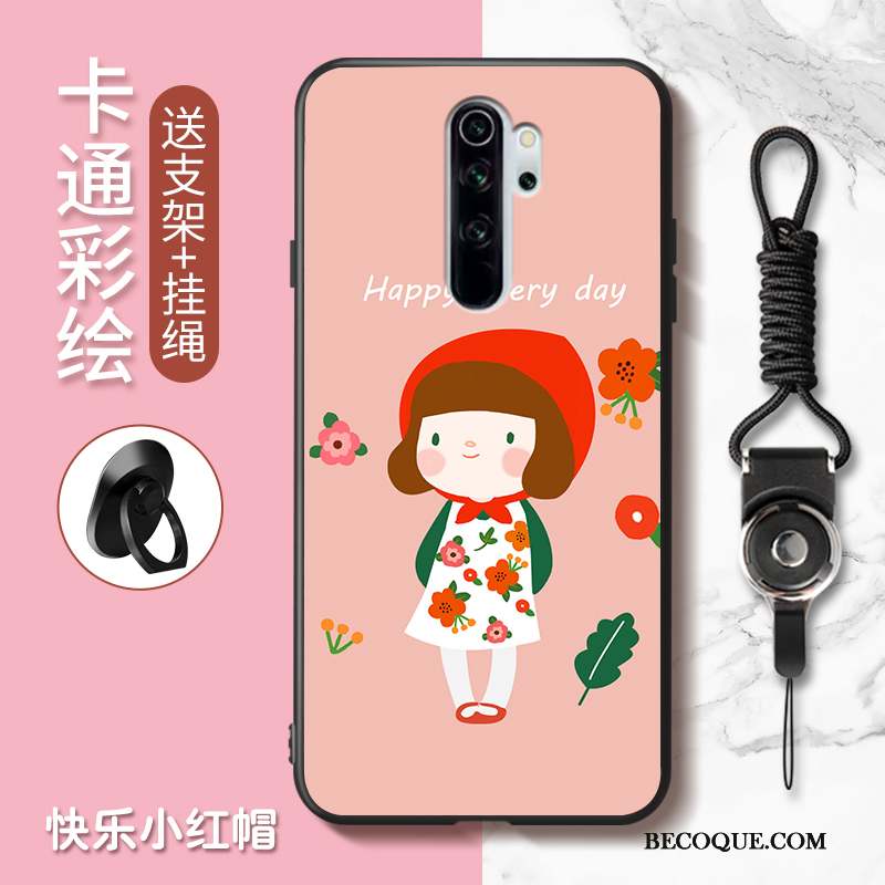 Redmi Note 8 Pro Charmant Coque De Téléphone Rouge Dessin Animé Incassable