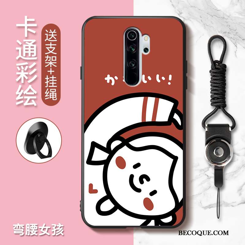 Redmi Note 8 Pro Charmant Coque De Téléphone Rouge Dessin Animé Incassable