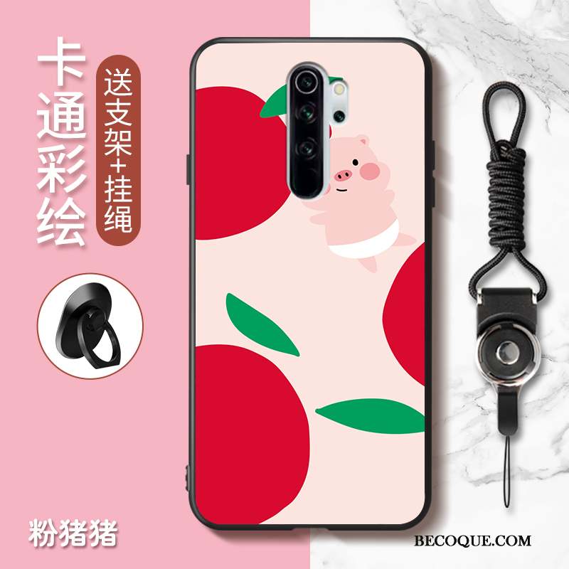 Redmi Note 8 Pro Charmant Coque De Téléphone Rouge Dessin Animé Incassable