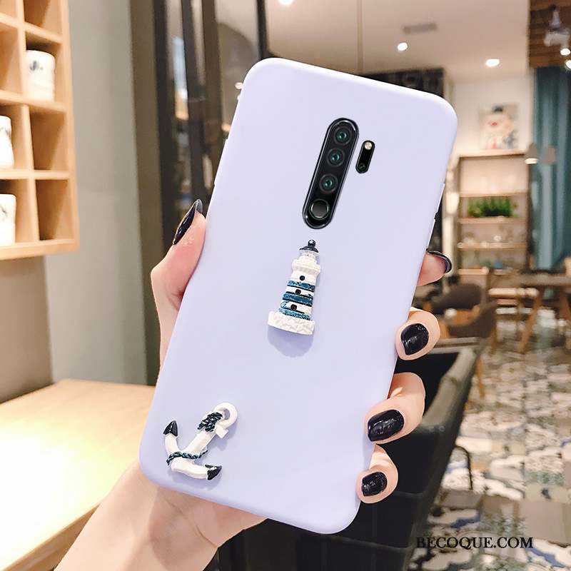 Redmi Note 8 Pro Coque Amoureux Fluide Doux Clair Tendance Légères Violet