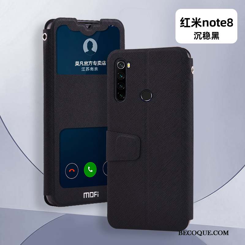 Redmi Note 8 Pro Coque Silicone Protection Étui En Cuir Incassable Tout Compris Rose