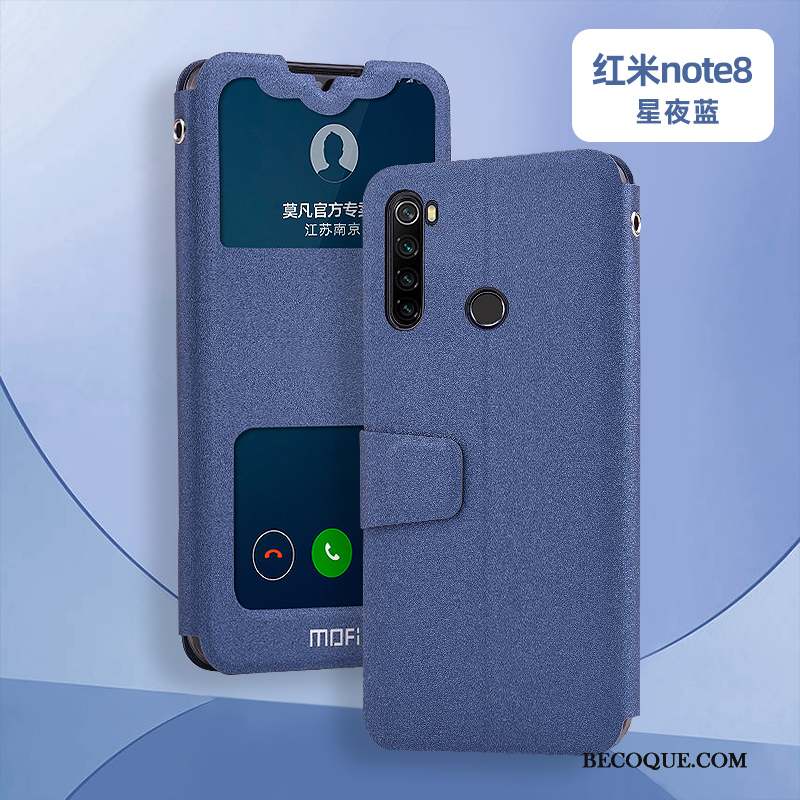 Redmi Note 8 Pro Coque Silicone Protection Étui En Cuir Incassable Tout Compris Rose