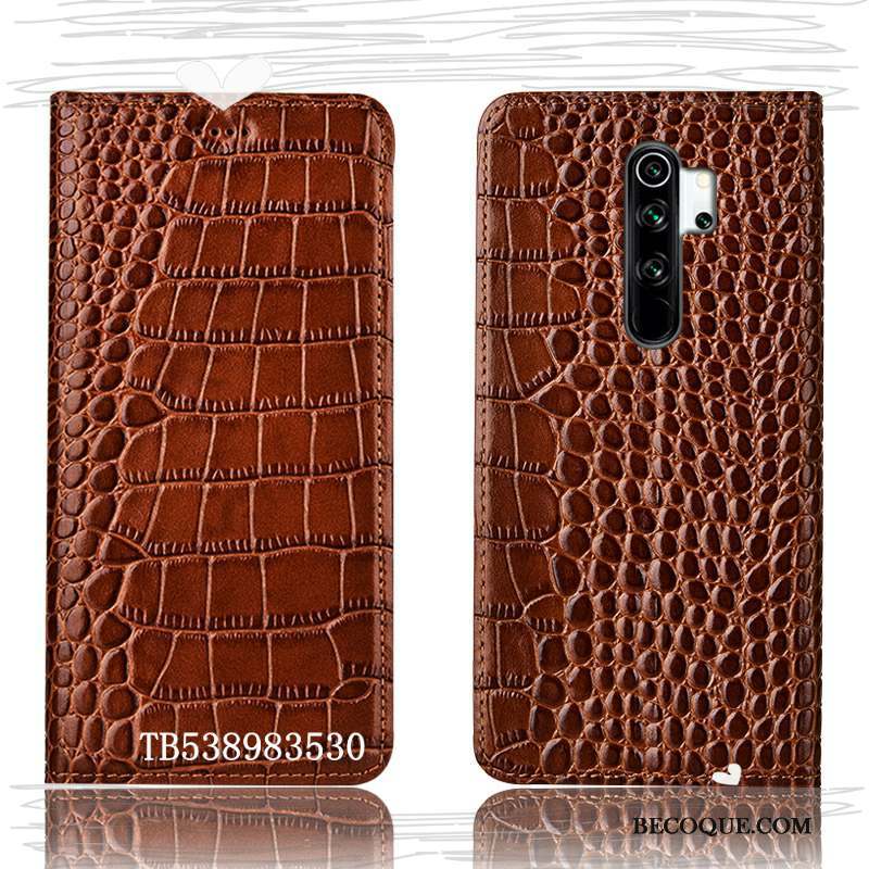 Redmi Note 8 Pro Crocodile Modèle Fleurie Étui Rouge Coque De Téléphone Bleu