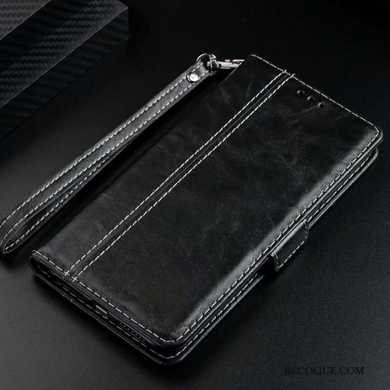 Redmi Note 8 Pro Housse Plier Coque De Téléphone Étui En Cuir Membrane Business