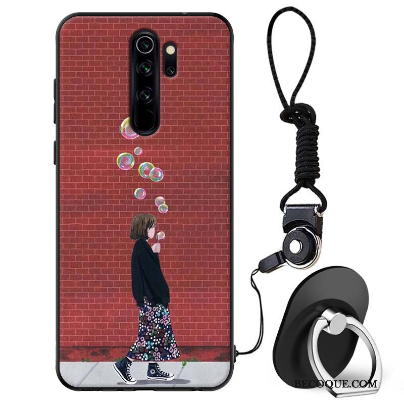 Redmi Note 8 Pro Incassable Protection Coque De Téléphone Tout Compris Rouge Fluide Doux