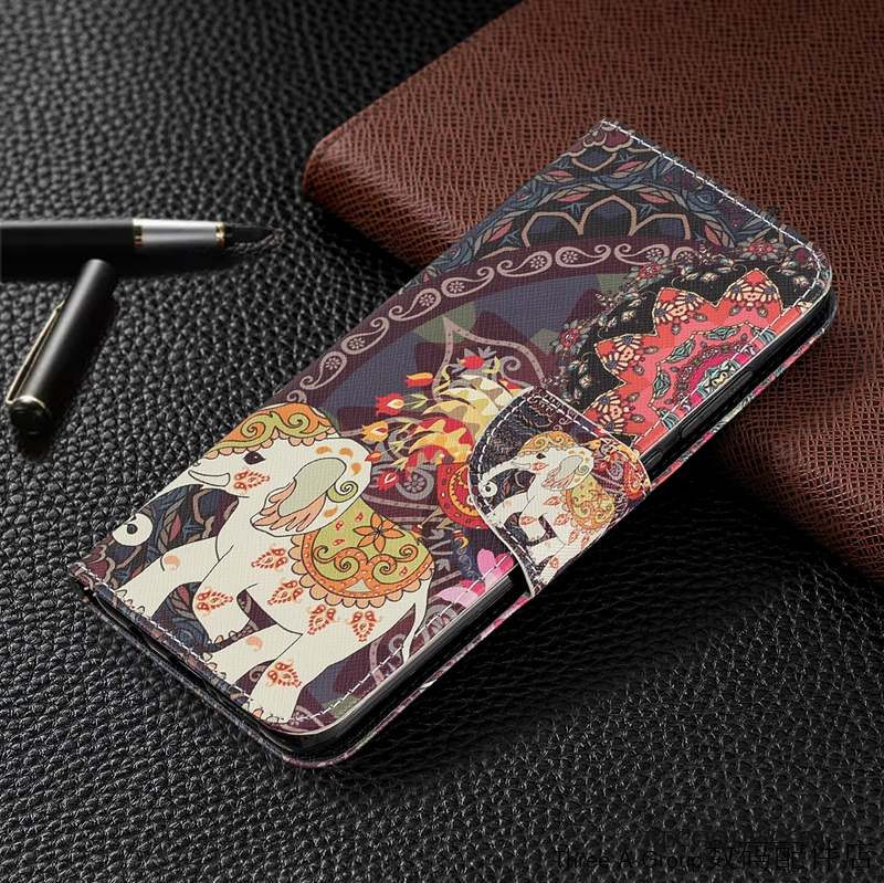 Redmi Note 8 Pro Rouge Housse Petit Coque De Téléphone Étui En Cuir Dessin Animé