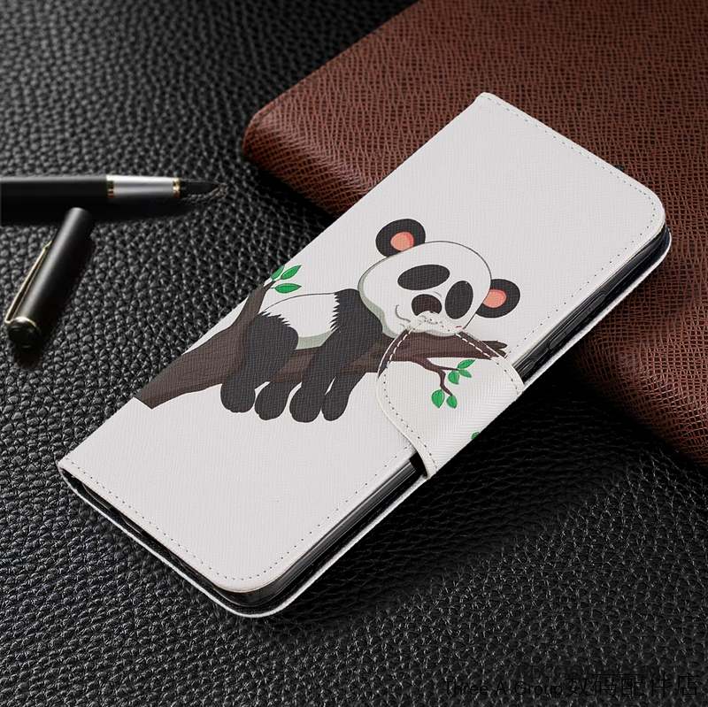 Redmi Note 8 Pro Rouge Housse Petit Coque De Téléphone Étui En Cuir Dessin Animé