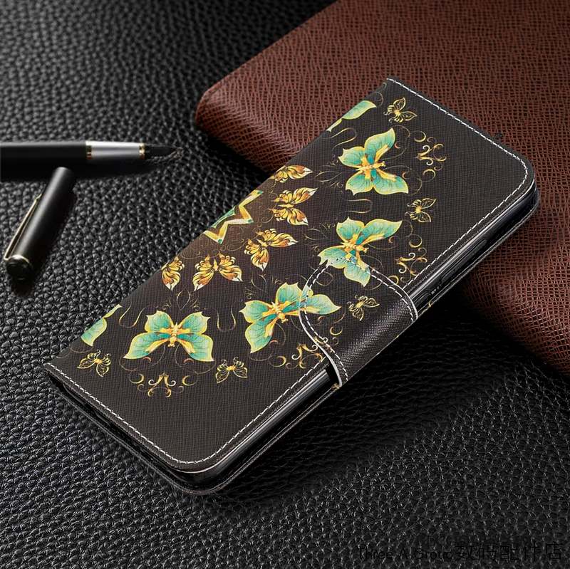 Redmi Note 8 Pro Rouge Housse Petit Coque De Téléphone Étui En Cuir Dessin Animé
