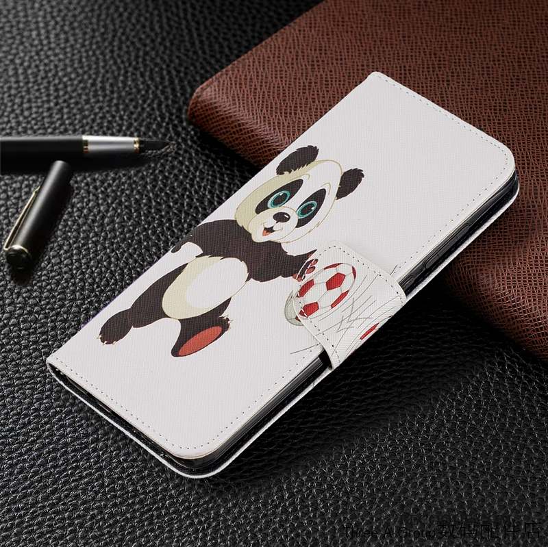 Redmi Note 8 Pro Rouge Housse Petit Coque De Téléphone Étui En Cuir Dessin Animé