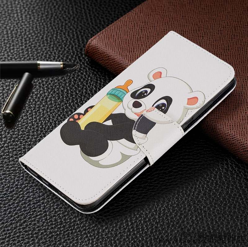 Redmi Note 8 Pro Rouge Housse Petit Coque De Téléphone Étui En Cuir Dessin Animé