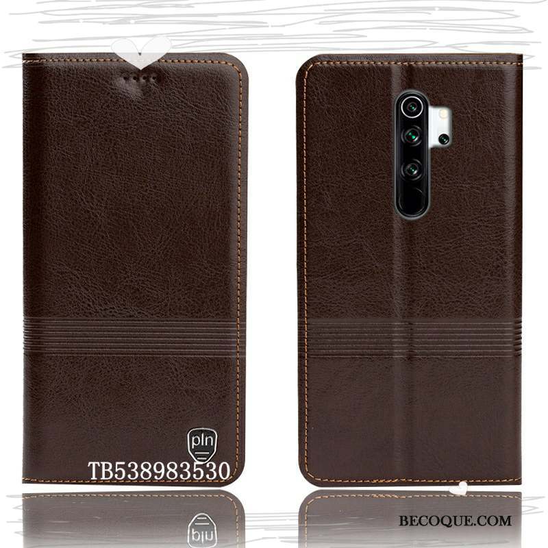 Redmi Note 8 Pro Étui En Cuir Protection Incassable Coque De Téléphone Modèle Fleurie Petit