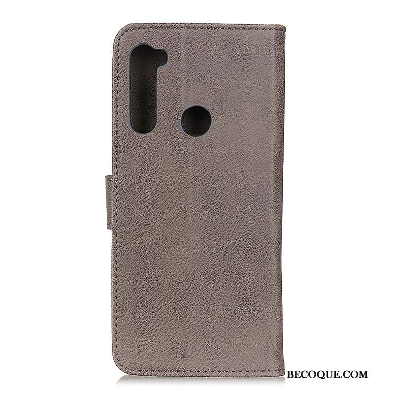 Redmi Note 8t Coque Tout Compris Portefeuille Tendance Housse Protection Rouge