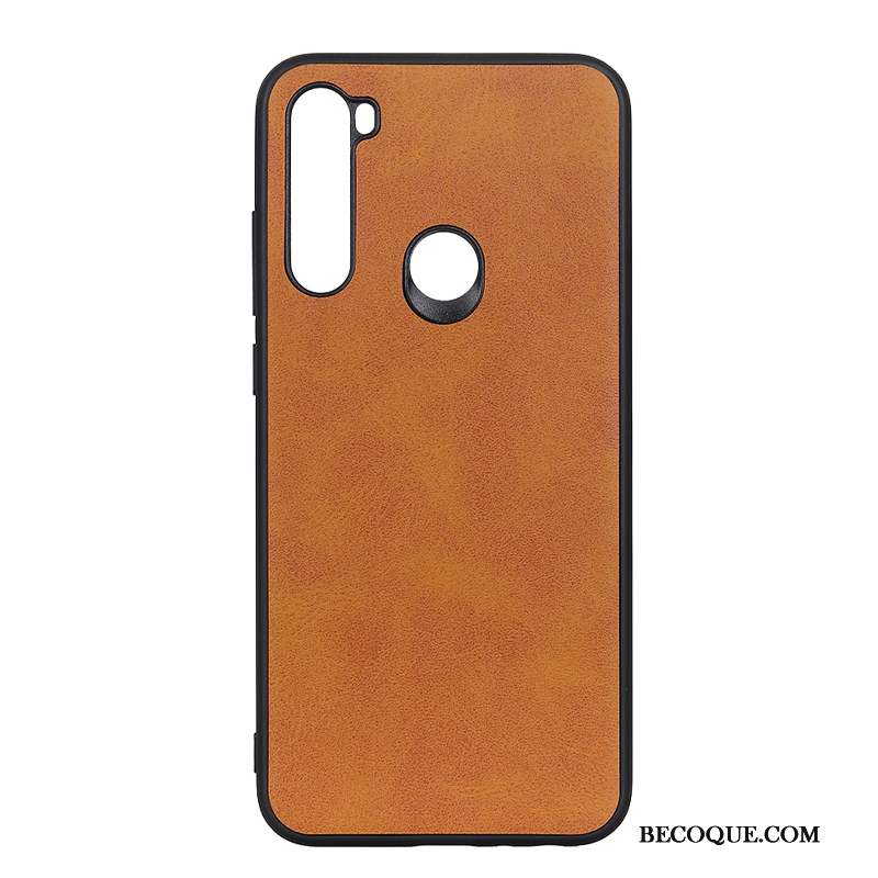 Redmi Note 8t Petit Cuir Coque De Téléphone Difficile Vin Rouge Tout Compris