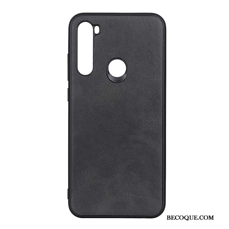 Redmi Note 8t Petit Cuir Coque De Téléphone Difficile Vin Rouge Tout Compris