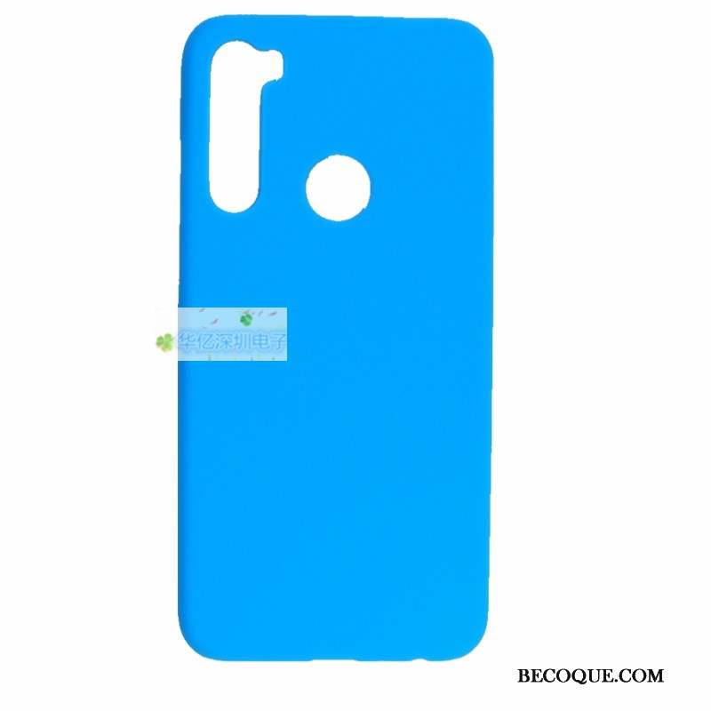Redmi Note 8t Rouge Coque Délavé En Daim Petit Difficile Protection