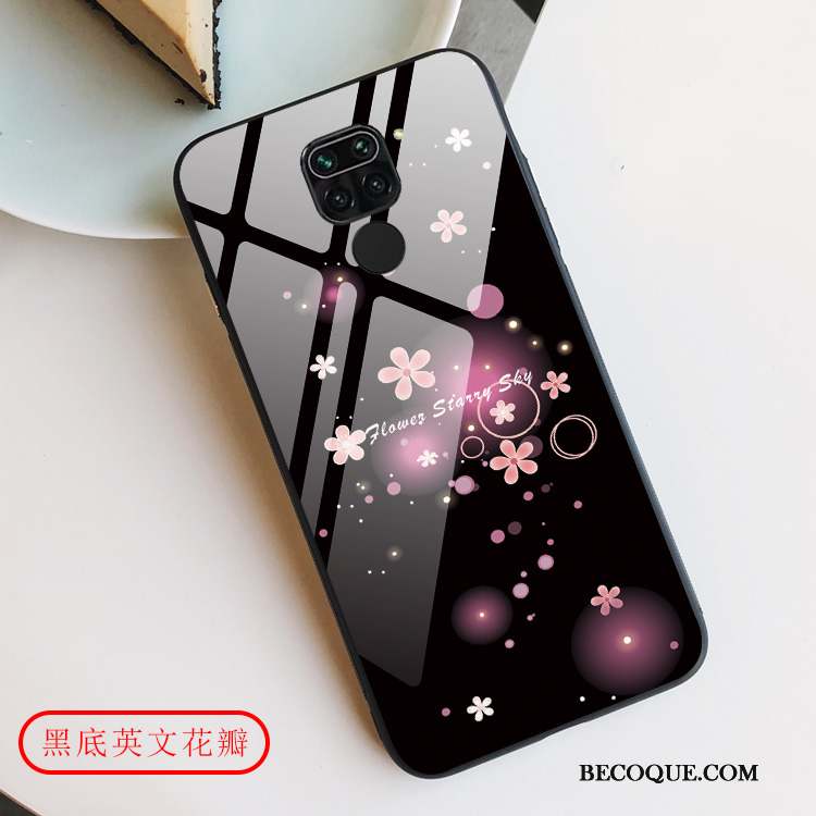 Redmi Note 9 Amoureux Étui Créatif Miroir Coque De Téléphone Noir