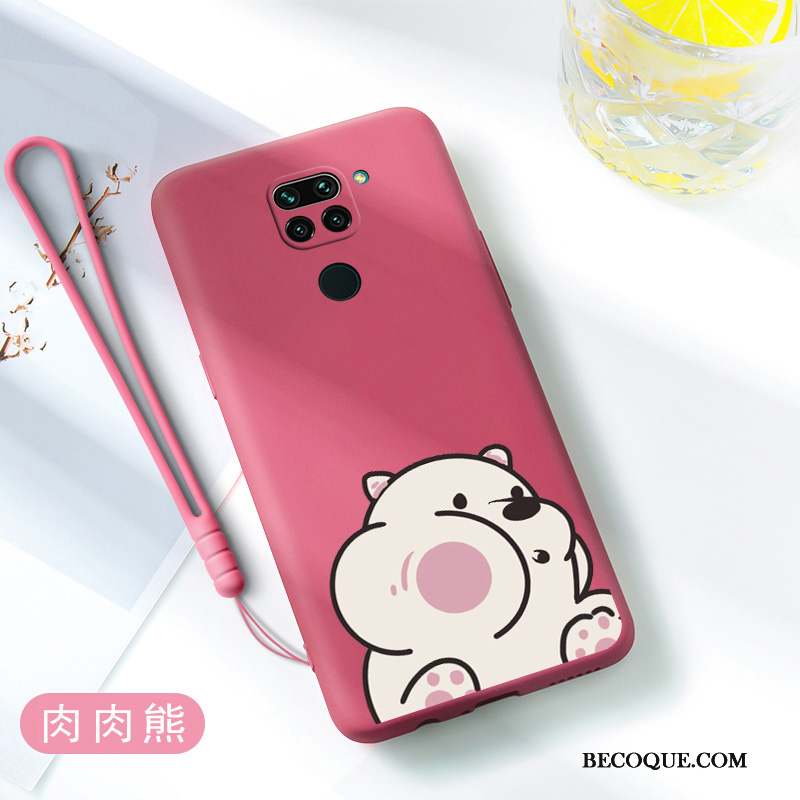 Redmi Note 9 Coque De Téléphone Silicone Étui Tout Compris Fluide Doux Bleu